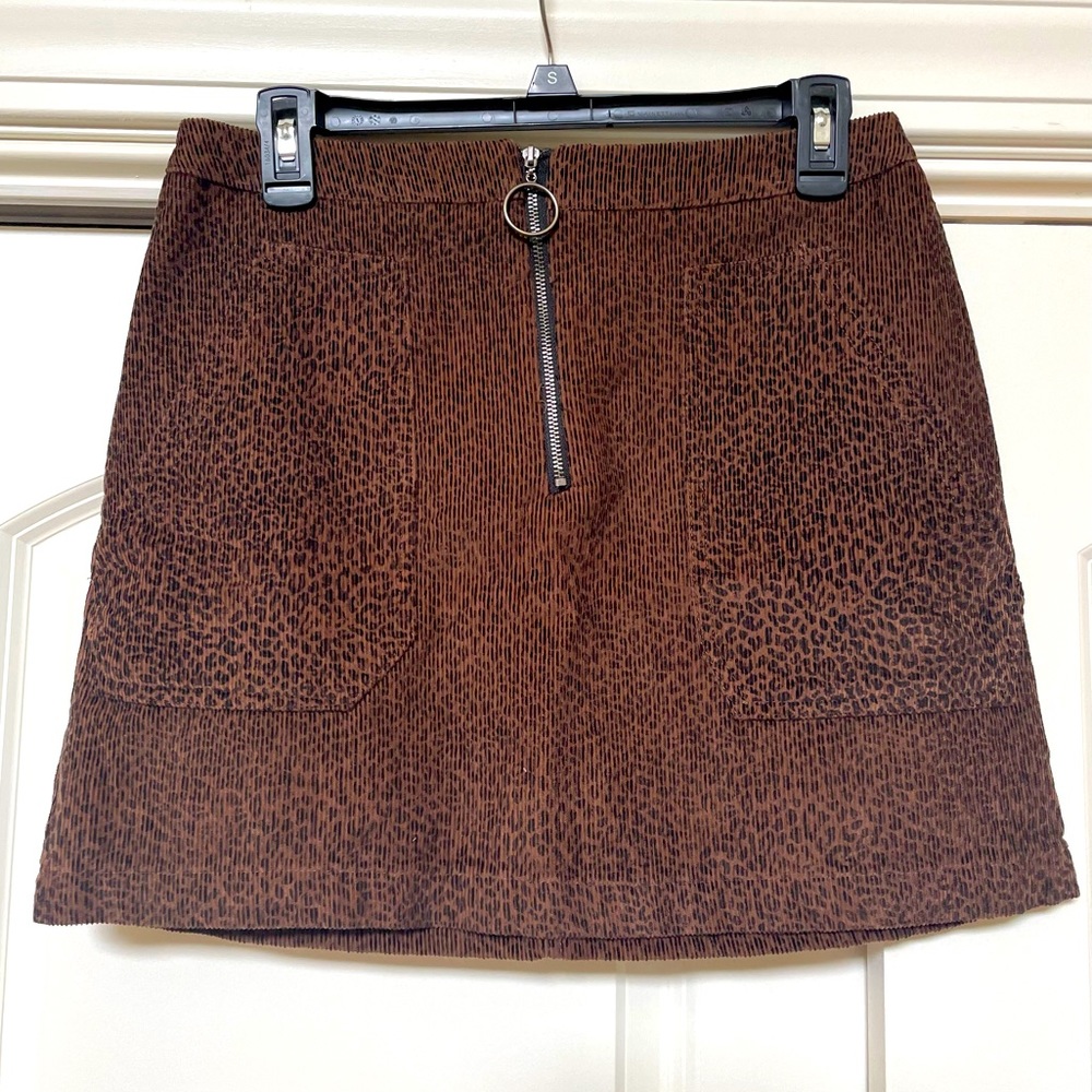 Cheetah Print Mini Skirt